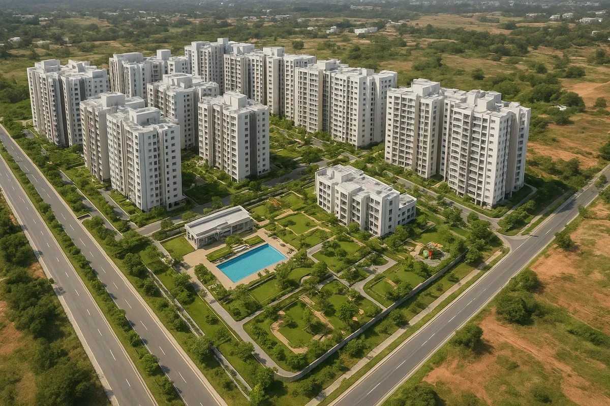 Sattva Aangane project exterior reference image